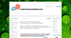 Desktop Screenshot of customhydronutrients.com