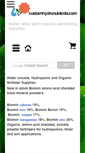 Mobile Screenshot of customhydronutrients.com