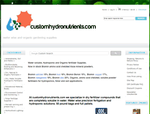 Tablet Screenshot of customhydronutrients.com